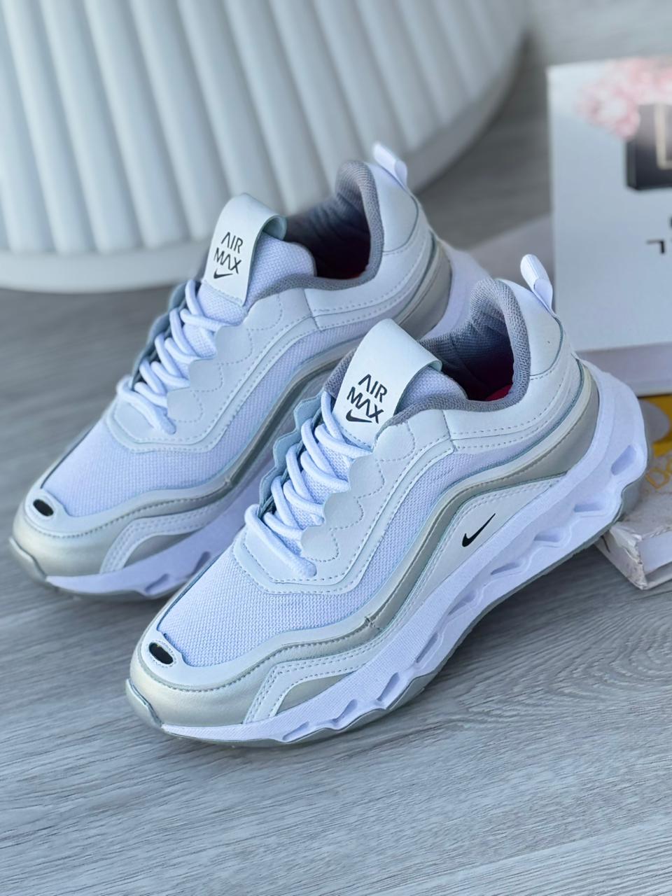 TENIS NIKE AIR MAX DAMA BLANCO X GRIS
