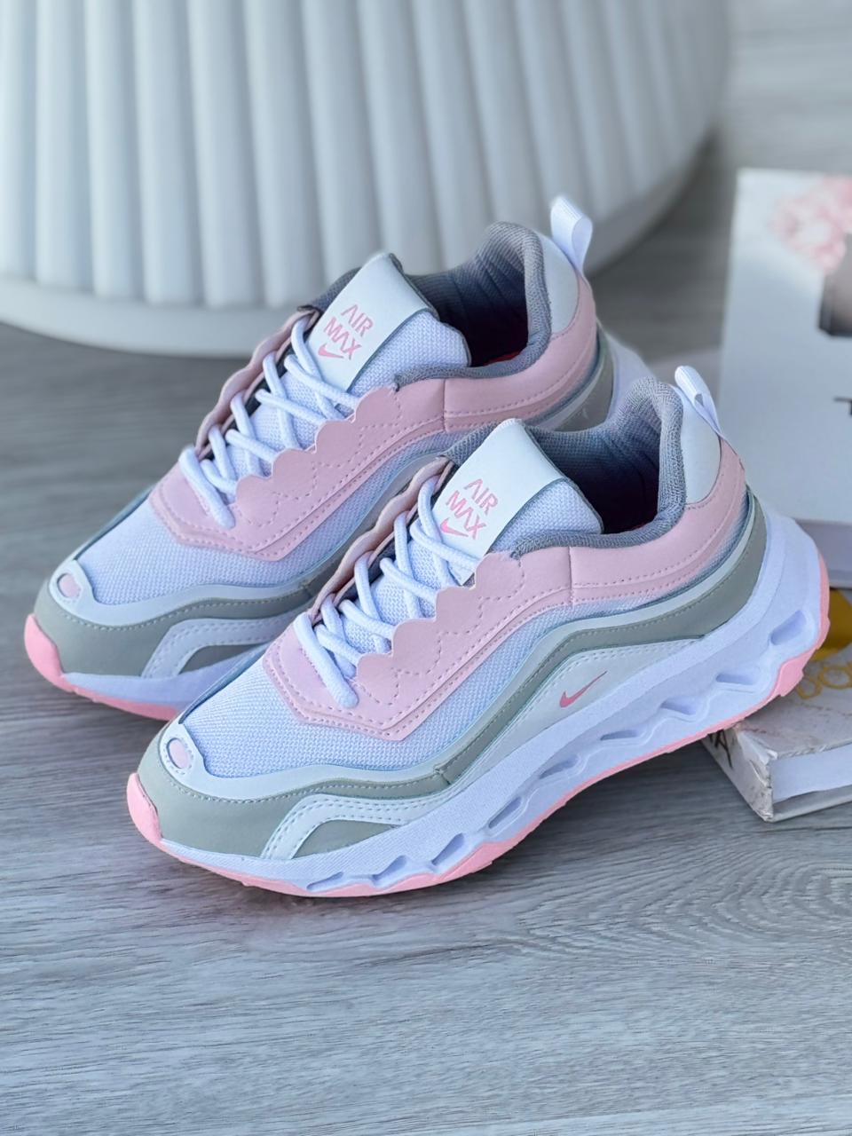 TENIS NIKE AIR MAX DAMA BLANCO X ROSADO