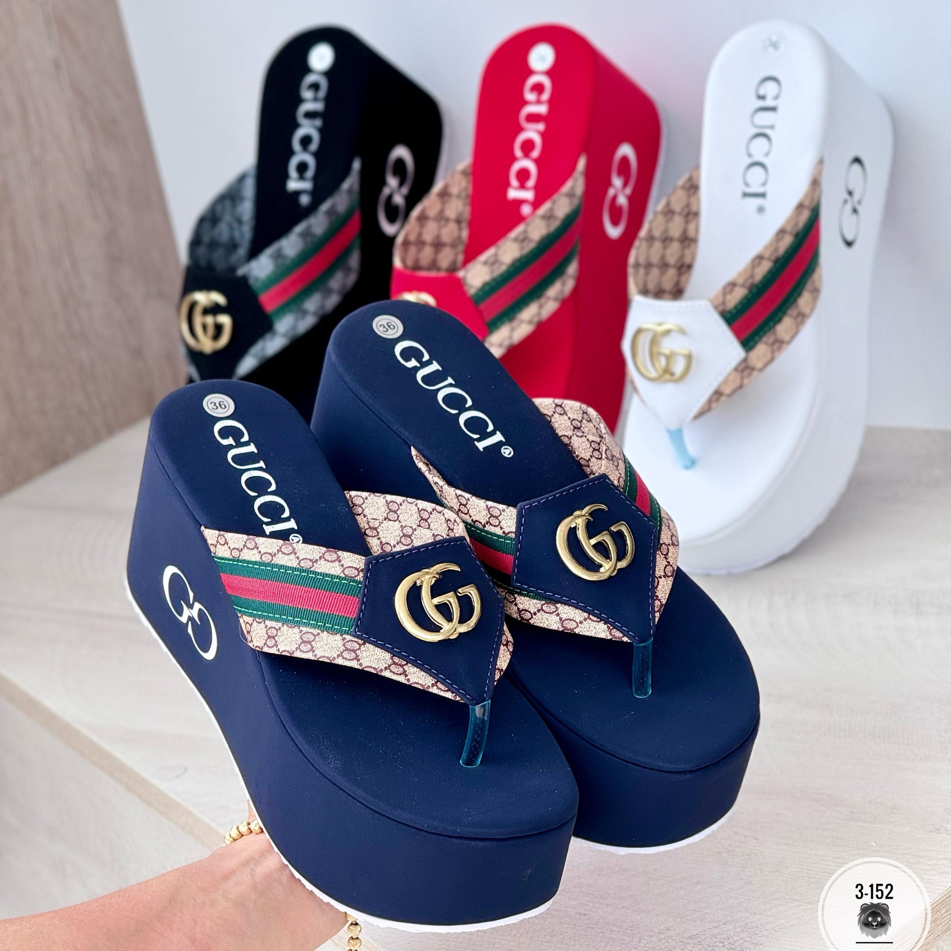 PLATAFORMA GUCCI AZUL