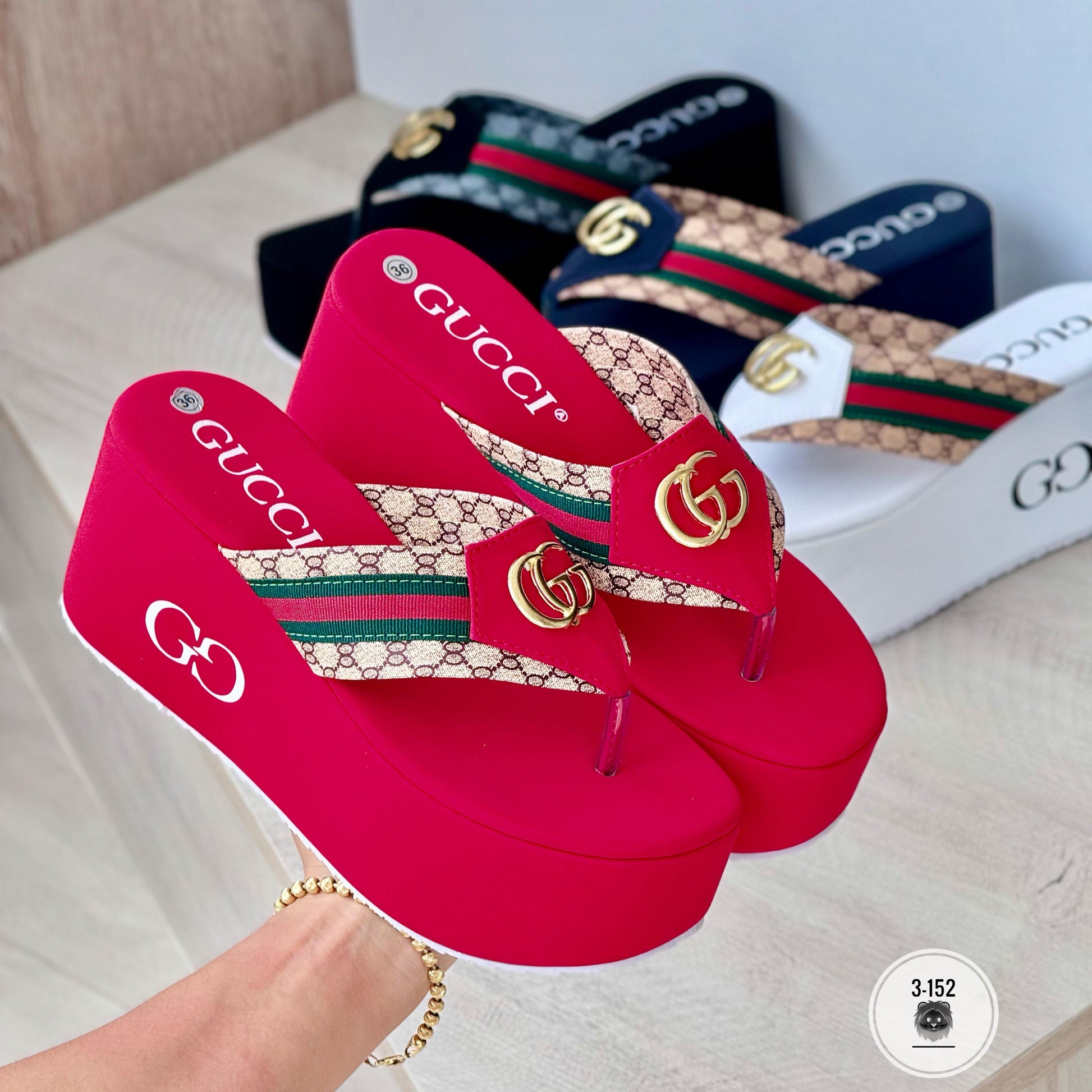 PLATAFORMA GUCCI ROJA