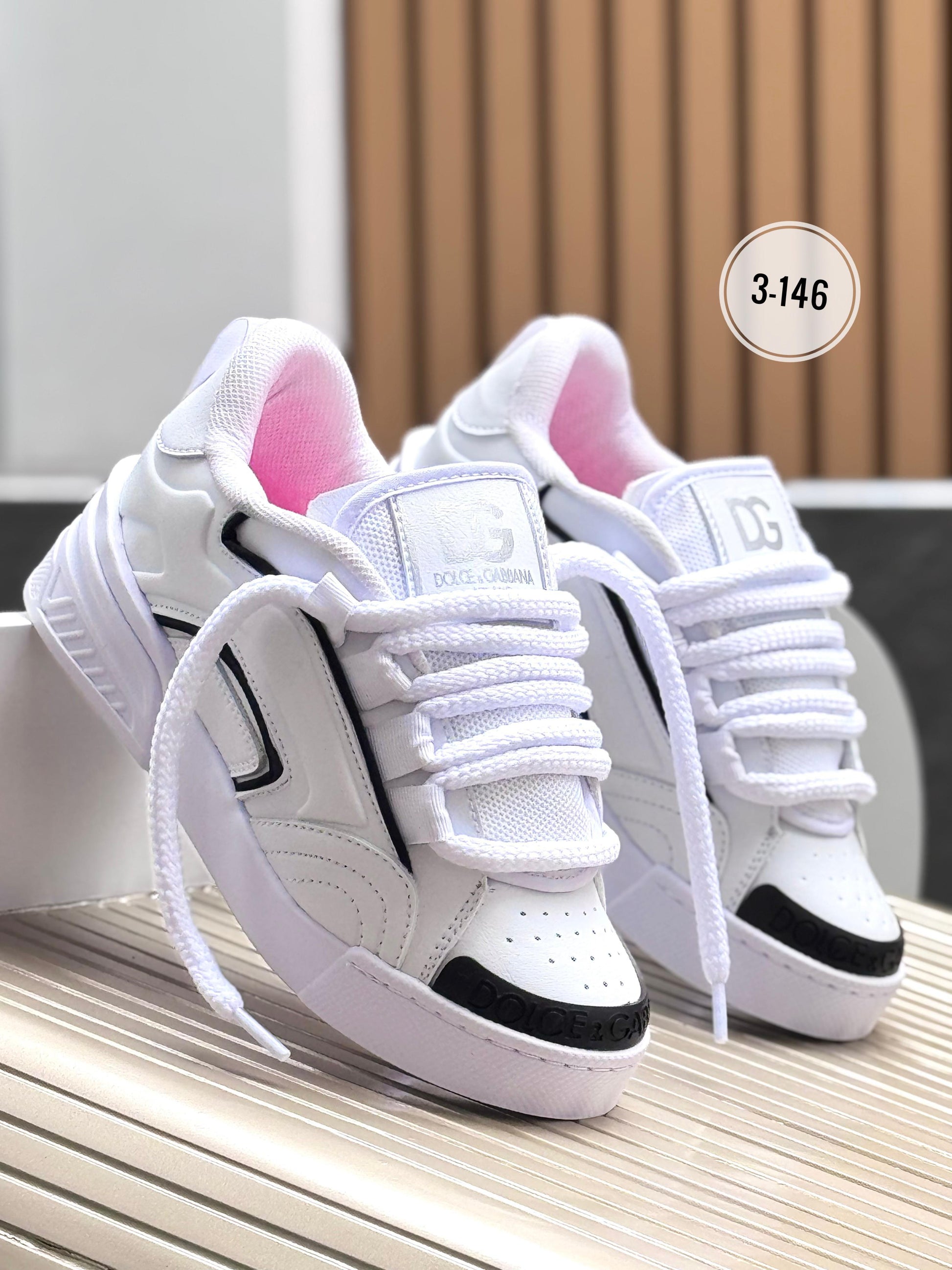 TENIS DOLCE GABANNA BLANCO X NEGRO