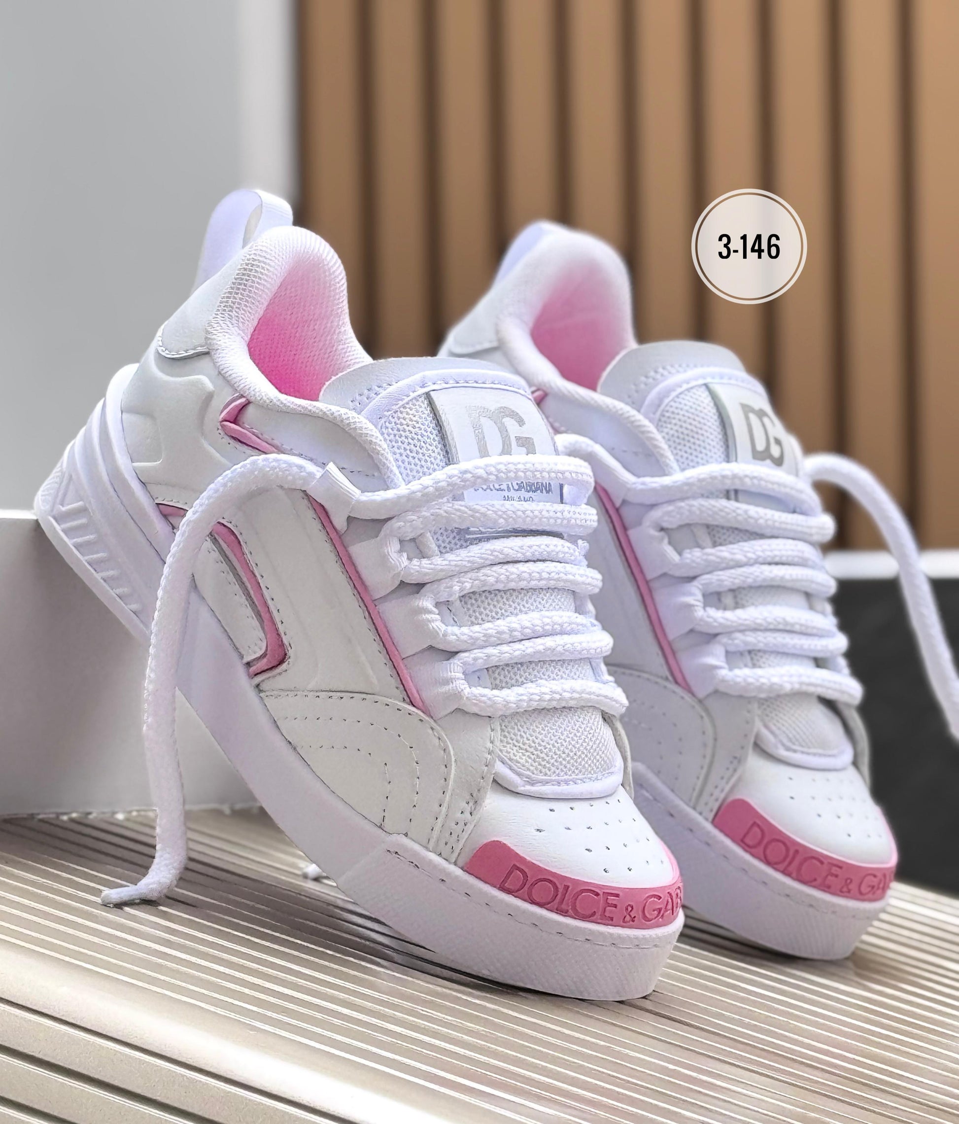 TENIS DOLCE GABANNA BLANCO X ROSA